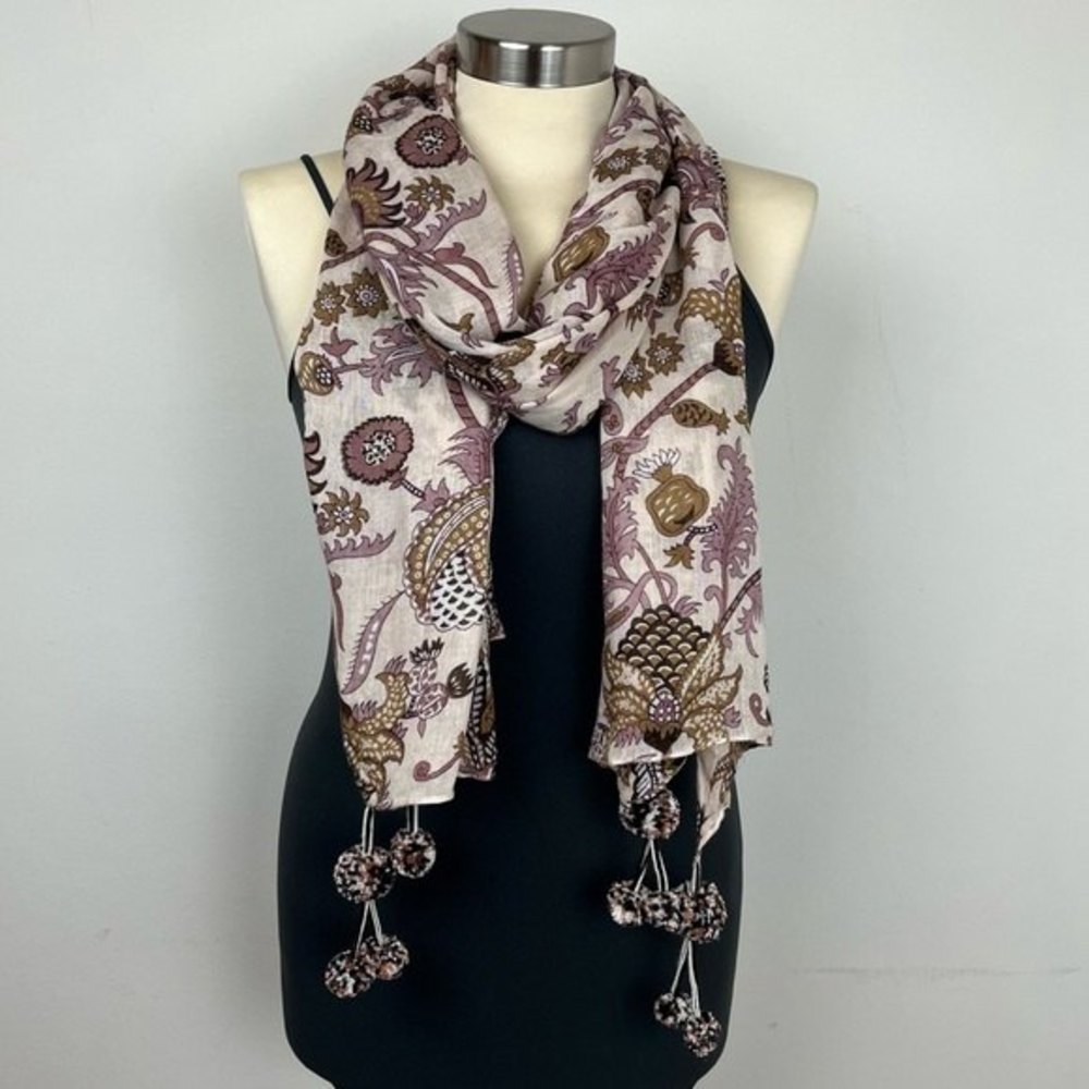 Elizabeth Gillett for Garnet Hill Bobble Scarf or Shawl